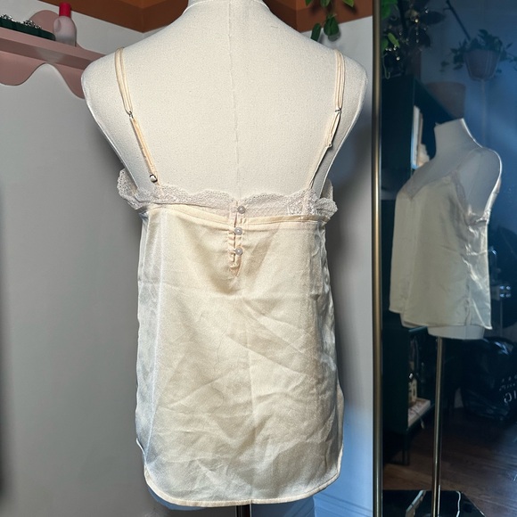 Abercrombie & Fitch Silk Cami w/ Lace Trim - Picture 4 of 6